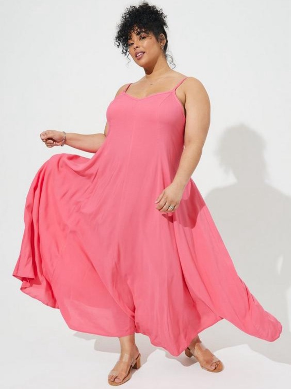 Torrid Maxi Challis Trapeze Dress Size 3X - Picture 4 of 16